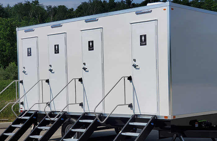 Mobile restroom facility for events