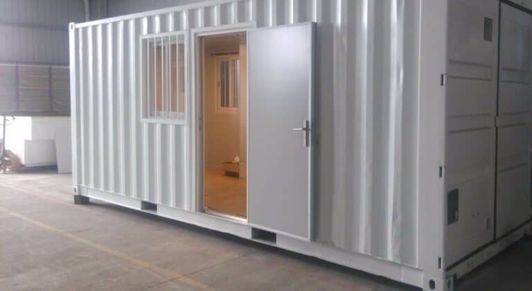 Modified shipping container building