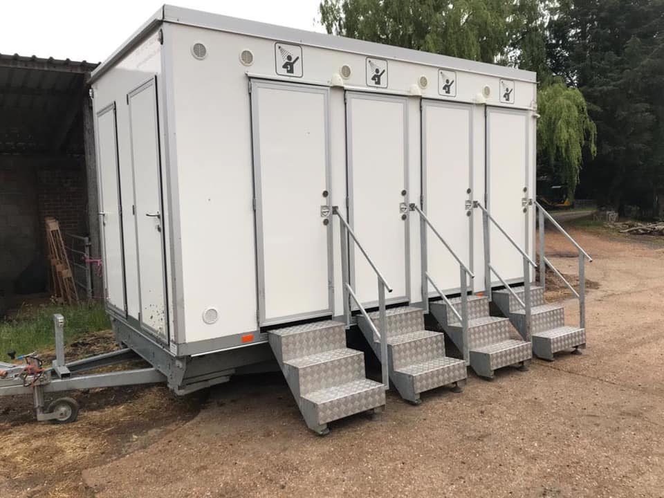 Mobile restroom facility for events