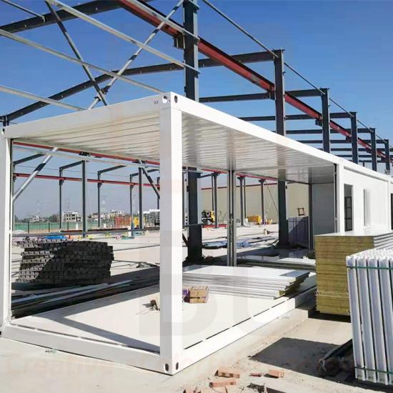 Container house under construction