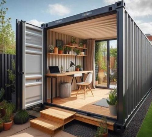 Modern shipping container office