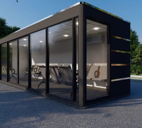 Modern prefabricated gym building